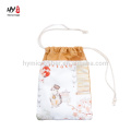 Delicate printing canvas drawstring bag